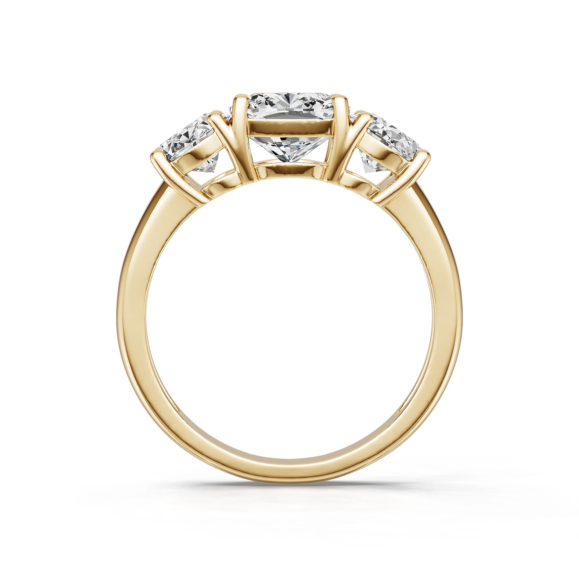 Platinum Semi Mount Ring Setting Round Ro 8x8mm Syz Jewelry