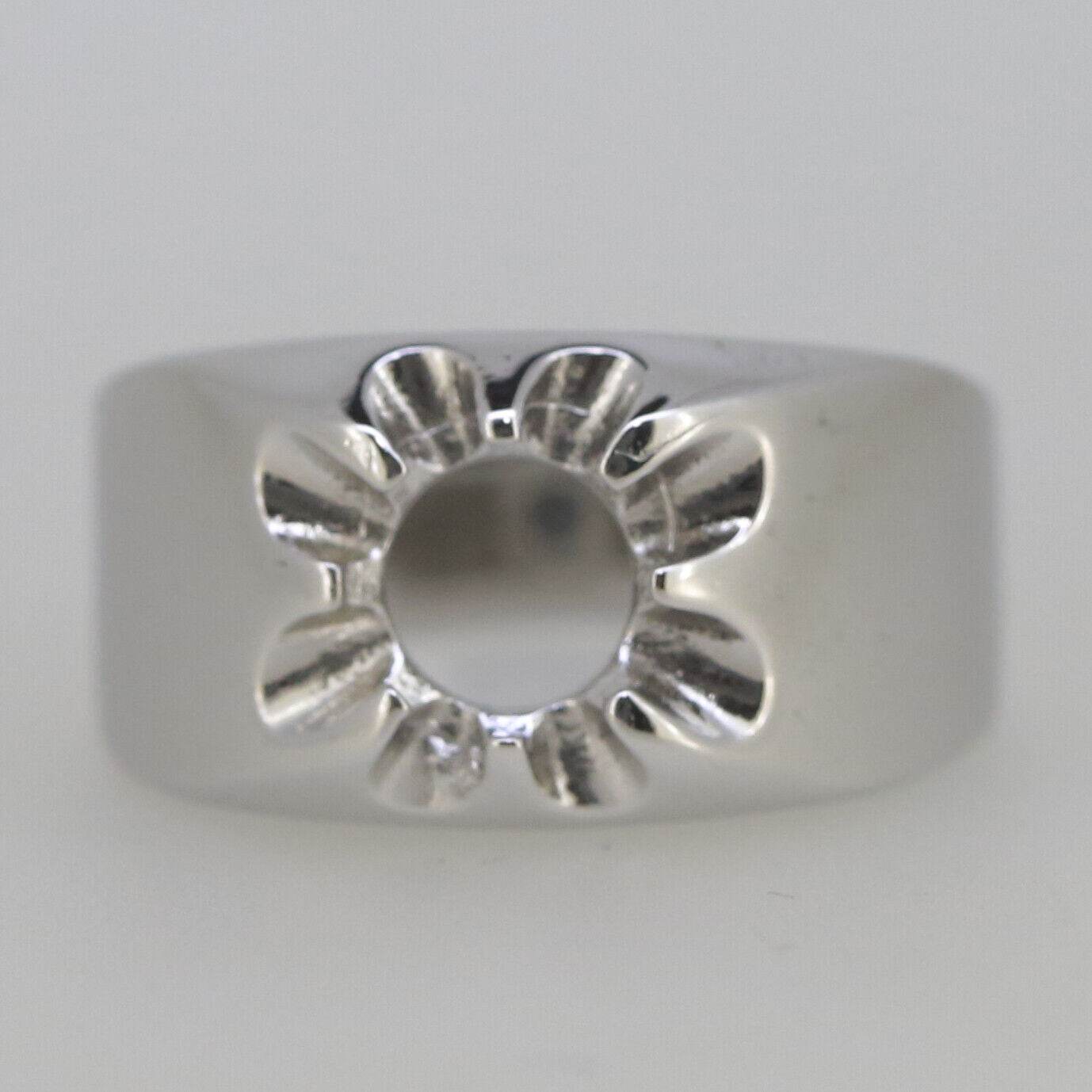 Men's Platinum Semi Mount Ring Setting Round RD 7x7mm Ring Solid Syzjewelry