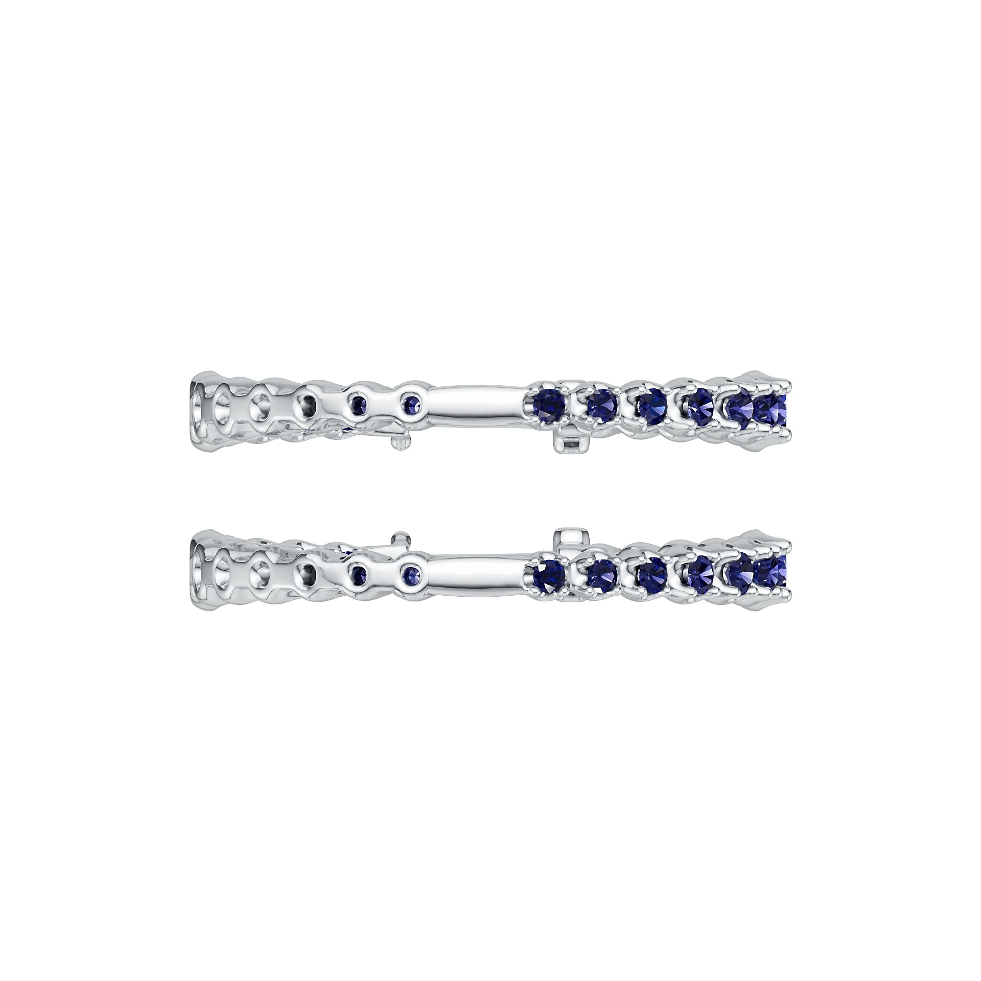 18K Gold Semi Mount Earrings Setting Round Ro 2x2mm Syz Jewelry