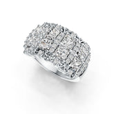 Sterling Silver Semi Mount Ring Setting Emerald OCT 4X4mm DHJ