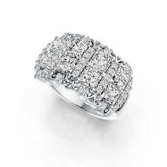 Sterling Silver Semi Mount Ring Setting Emerald OCT 4X4mm DHJ