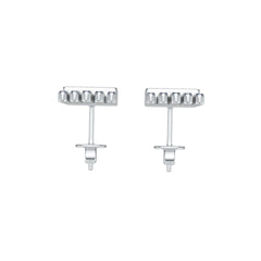 14K Gold Semi Mount Earrings Setting Baguette Ba 4x2mm Syz Jewelry