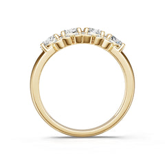 18K Gold Semi Mount Ring Setting Oval Ov 5x4mm Syz Jewelry