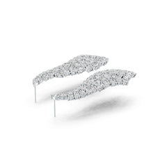 Sterling Silver Semi Mount Earrings Setting Oval OV 4X3mm PE 4X3mm RD 3X3mm DHJ