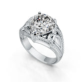 Sterling Silver Semi Mount Ring Setting Pear PE 12X10mm DHJ