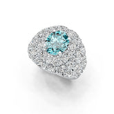 Sterling Silver Semi Mount Ring Setting Oval OV 10X8mm DHJ