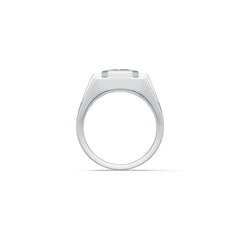 Men's Ring Settings Sterling Silver Ring Mounting Emerald OCT 10X8mm Full Bezel Set Syzjewelry