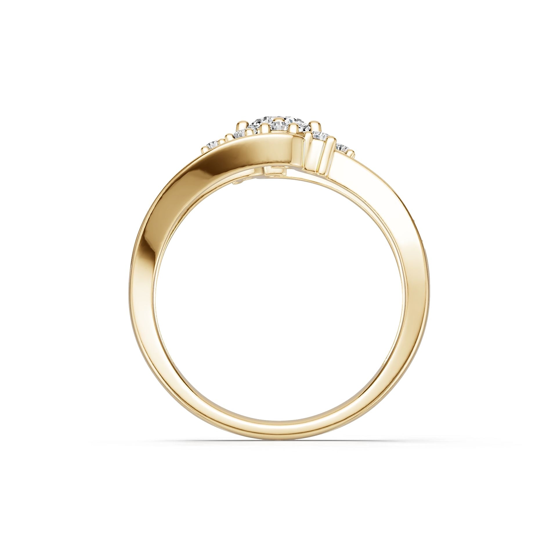 Platinum Semi Mount Ring Setting Round Ro 5x5mm Diamond Accent Syz Jewelry