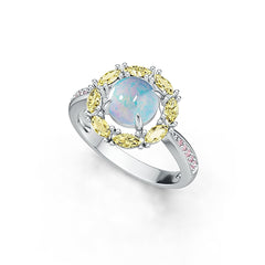 Sterling Silver Semi Mount Ring Setting Round RD 7X7mm MQ 4X2mm Syzjewelry