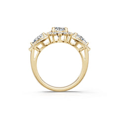 14K Gold Semi Mount Ring Setting Oval Ov 8x6mm Diamond Accent Syz Jewelry