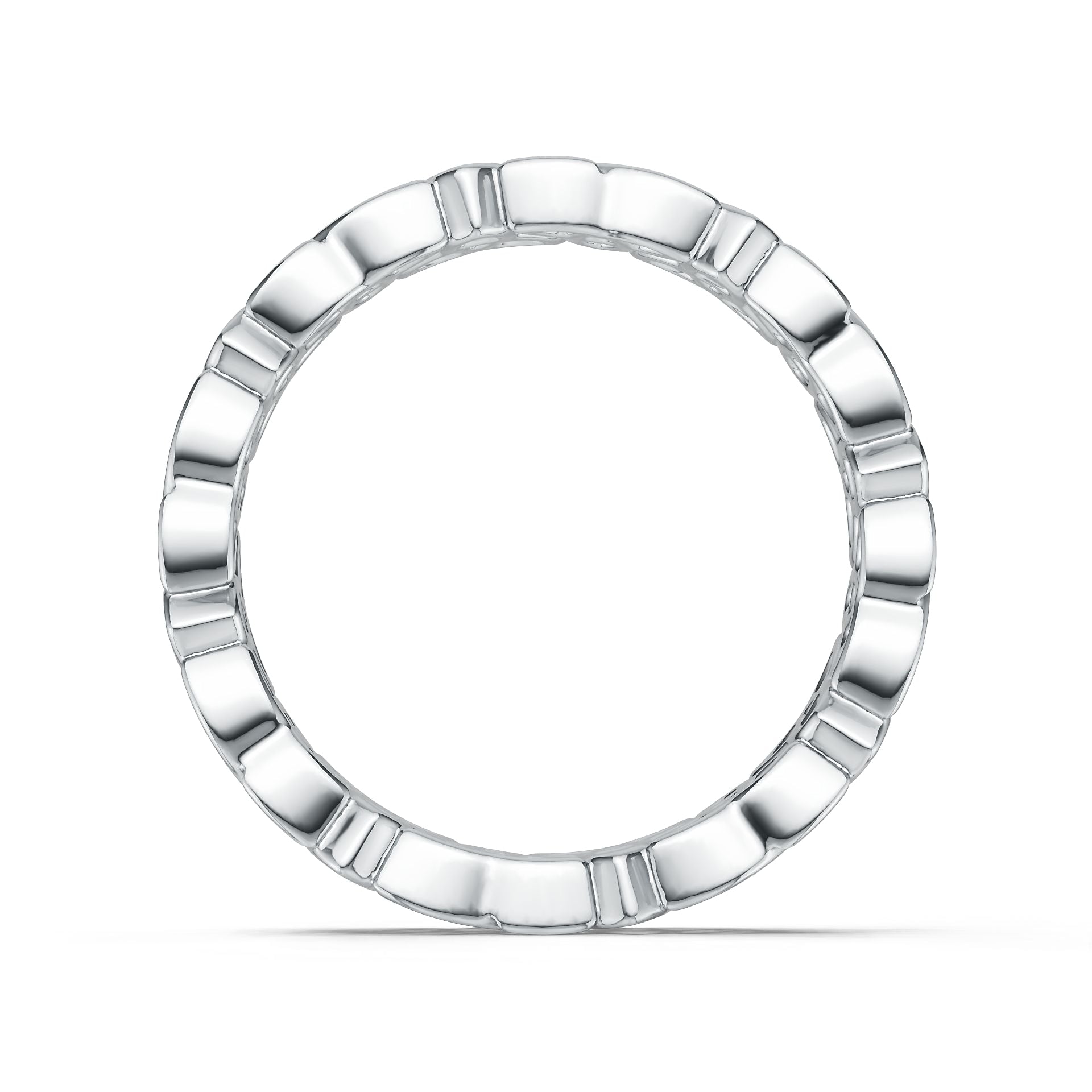 Platinum Semi Mount Ring Setting Round Ro 6x6mm Syz Jewelry