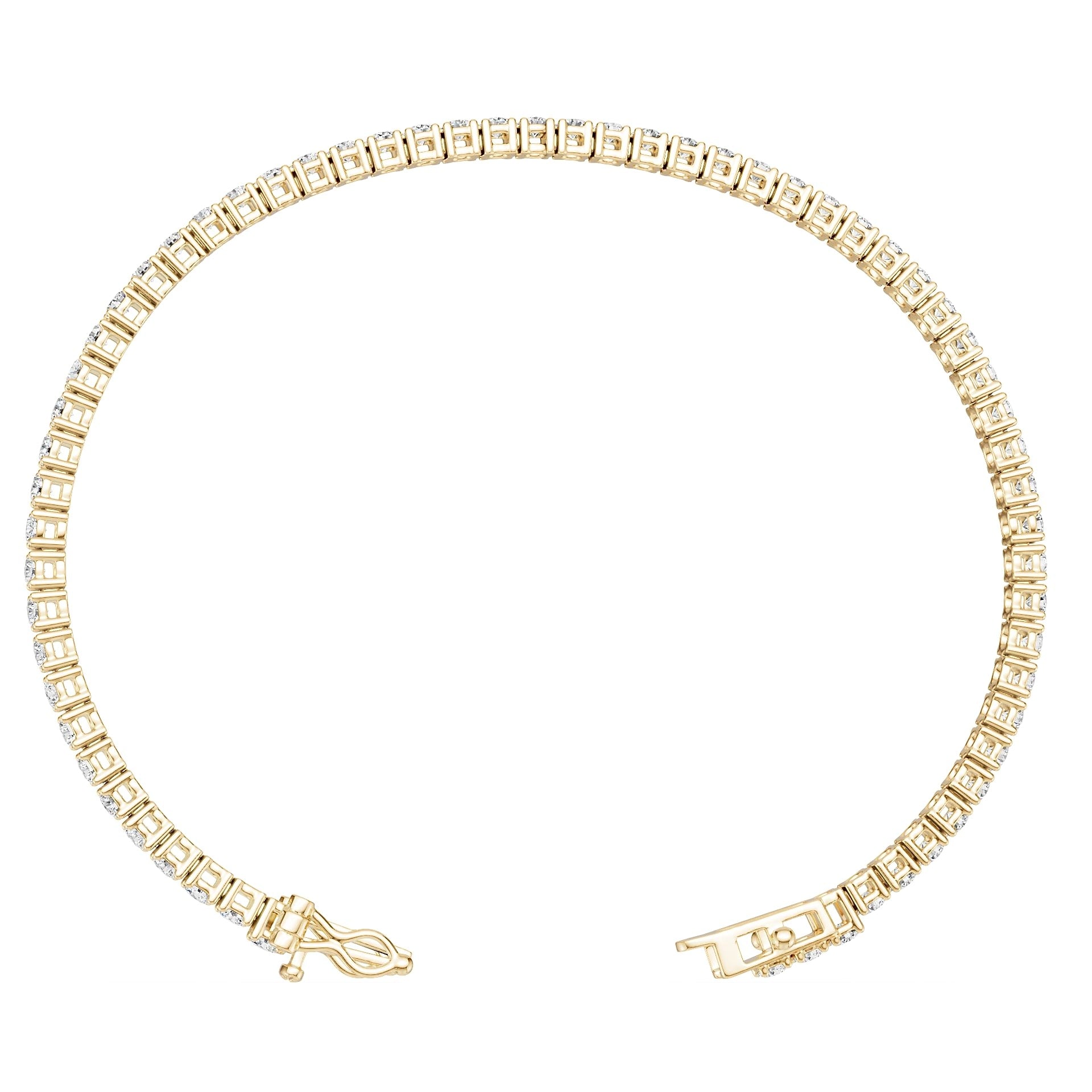 10K Gold Semi Mount Bracelet Setting Round Ro 2x2mm Syz Jewelry