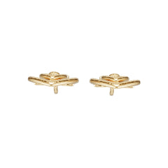 14K Gold Semi Mount Earrings Setting Round Ro 6x6mm Syz Jewelry