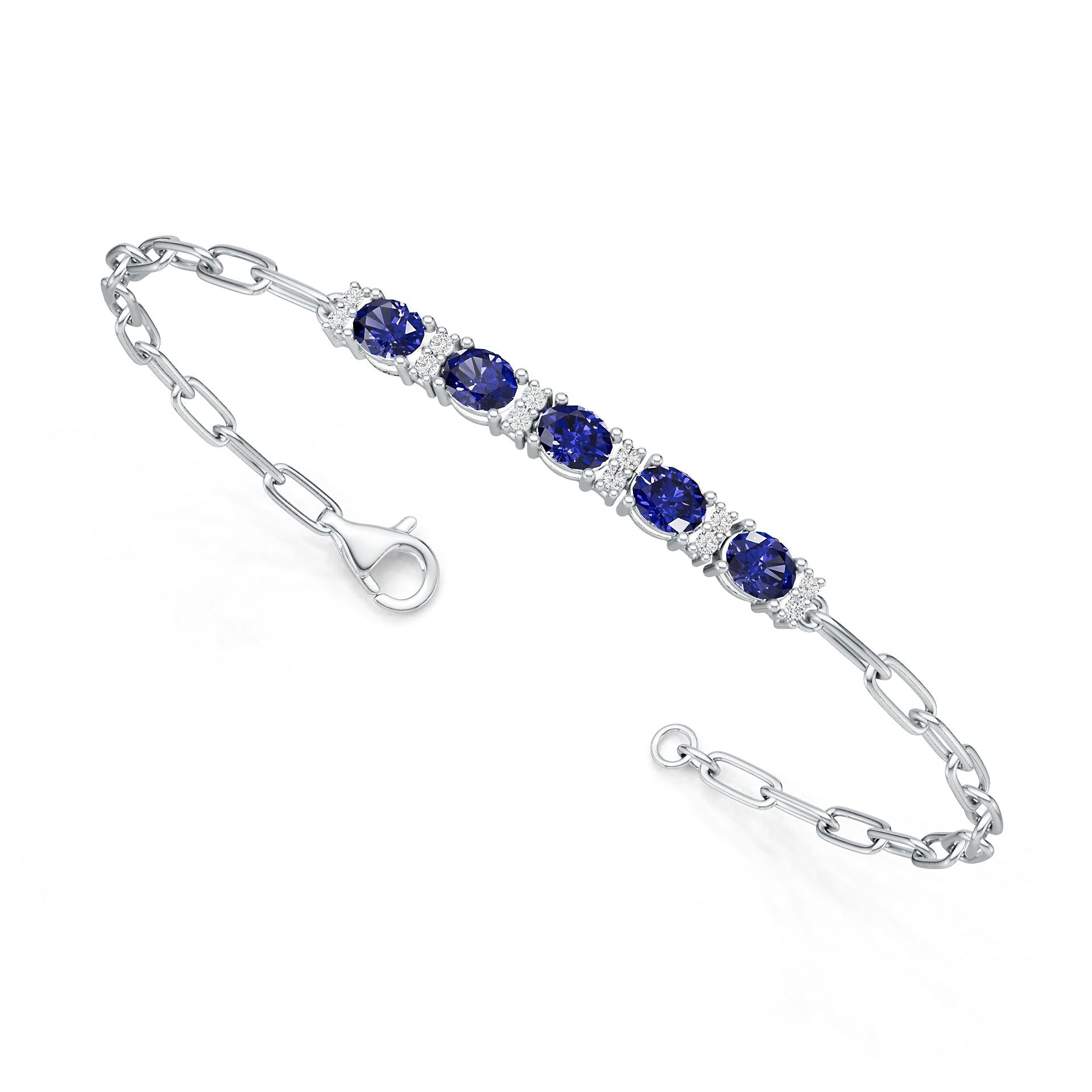 Sterling Silver Semi Mount Bracelet Setting Round Ro 5x4mm Syz Jewelry