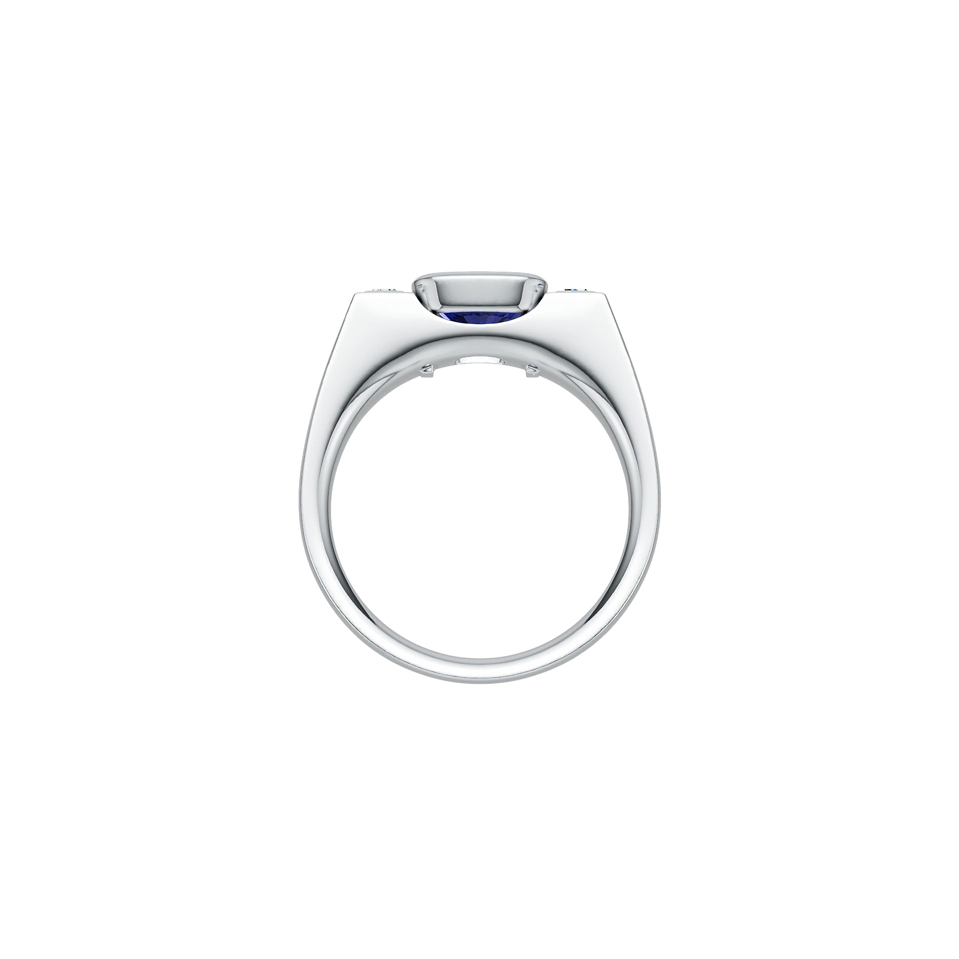 Men's Ring Settings Sterling Silver Ring Mounting Cushion CU 6.5X6.5mm DHJ