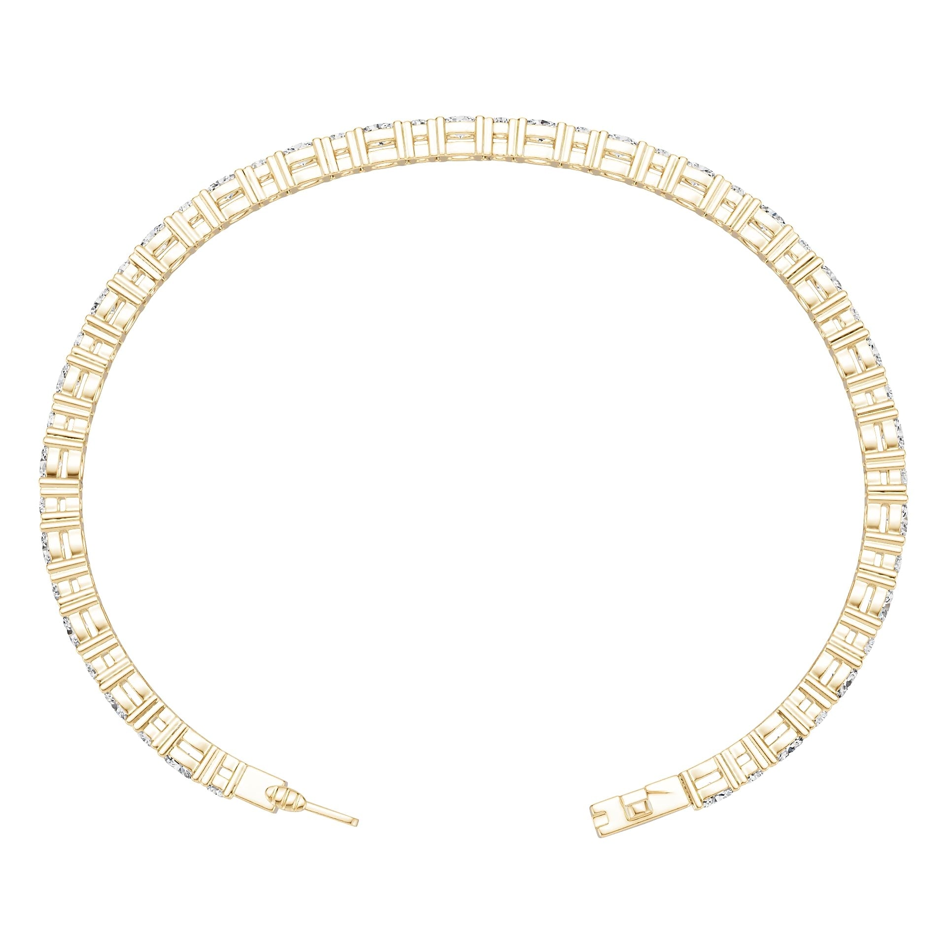 Sterling Silver Semi Mount Bracelet Setting Oval OV 4X3mm 3 Row DHJ