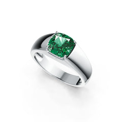 Sterling Silver Semi Mount Ring Setting Cushion CU 8X8mm DHJ