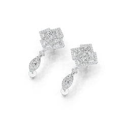 Sterling Silver Semi Mount Earrings Setting Emerald OCT 6X4mm MQ 8X4mm Syzjewelry