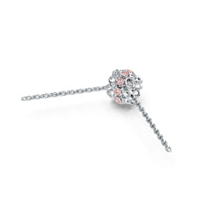 Sterling Silver Pendant with White Topaz or Moissanite Filigree Syzjewelry