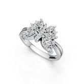 Sterling Silver Semi Mount Ring Setting Marquise MQ 8X4mm 6X3mm 5X2.5mm DHJ