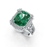 Sterling Silver Semi Mount Ring Setting Cushion CU 12X10mm Split Shank DHJ