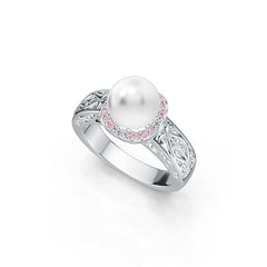 Sterling Silver Semi Mount Ring Setting Round RD 9X9MM DHJ