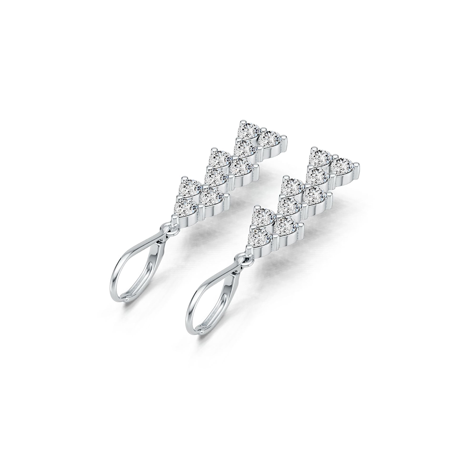 Sterling Silver Semi Mount Earrings Setting Pear PE 4X3mm DHJ