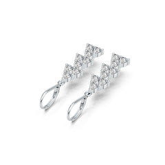 Sterling Silver Semi Mount Earrings Setting Pear PE 4X3mm DHJ