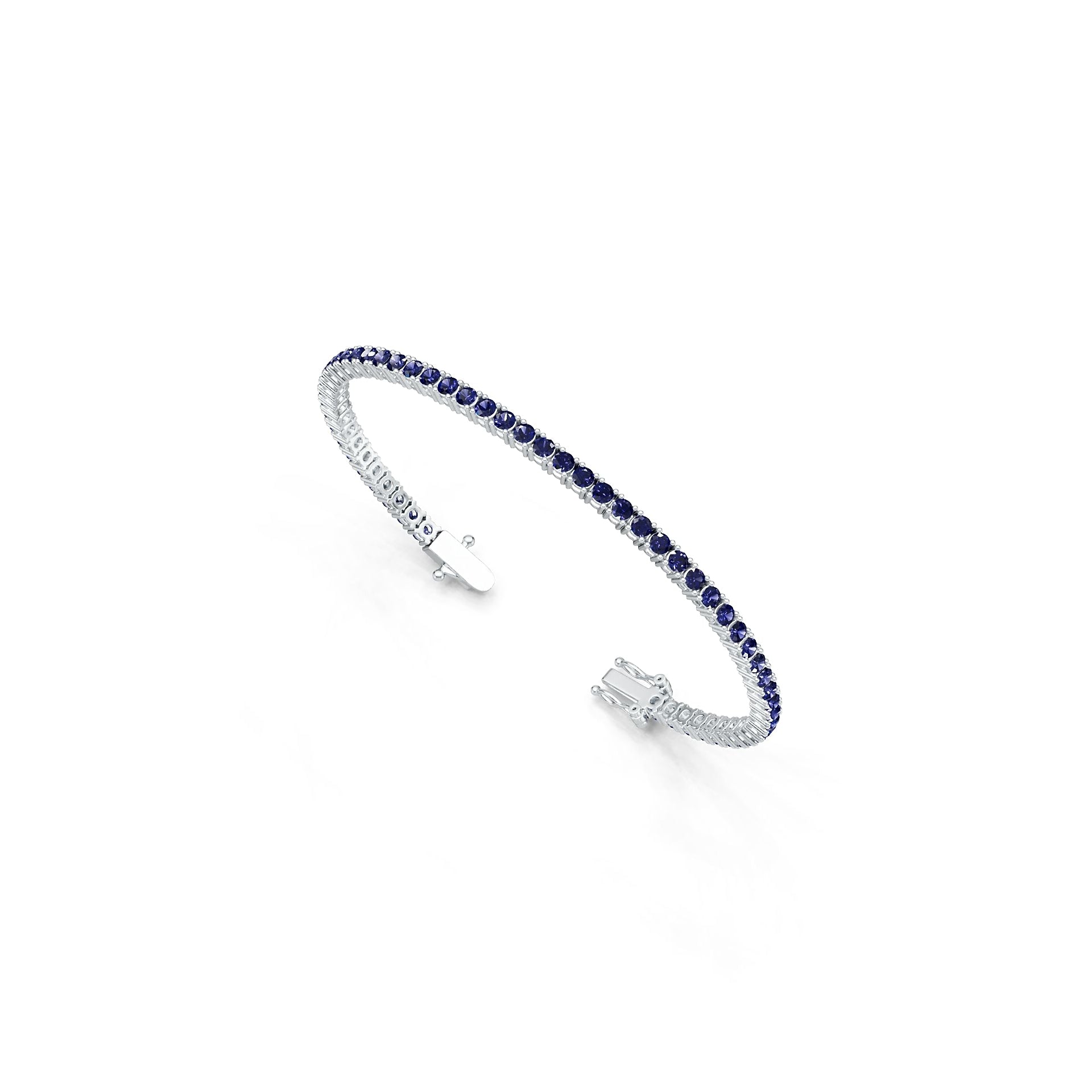 Sterling Silver Semi Mount Tennis Bracelet Setting Round RD 3x3mm Syzjewelry