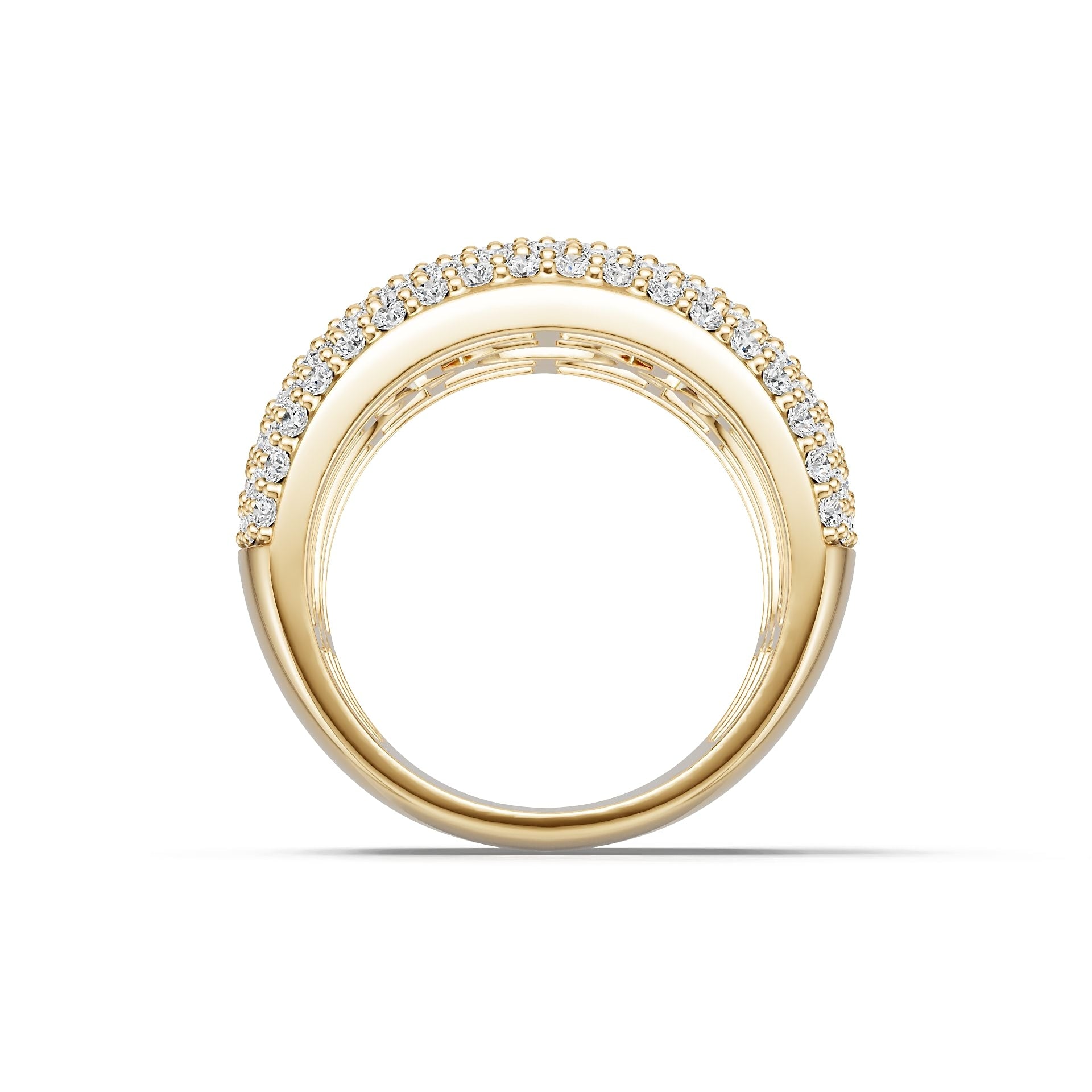 10K Gold Semi Mount Ring Setting Round Ro 6x6mm Syz Jewelry