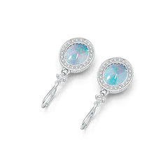 Sterling Silver Semi Mount Earrings Setting Oval OV 12X10mm Cabochon DHJ