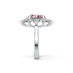 Platinum Semi Mount Ring Setting Oval OV 12X10mm DHJ