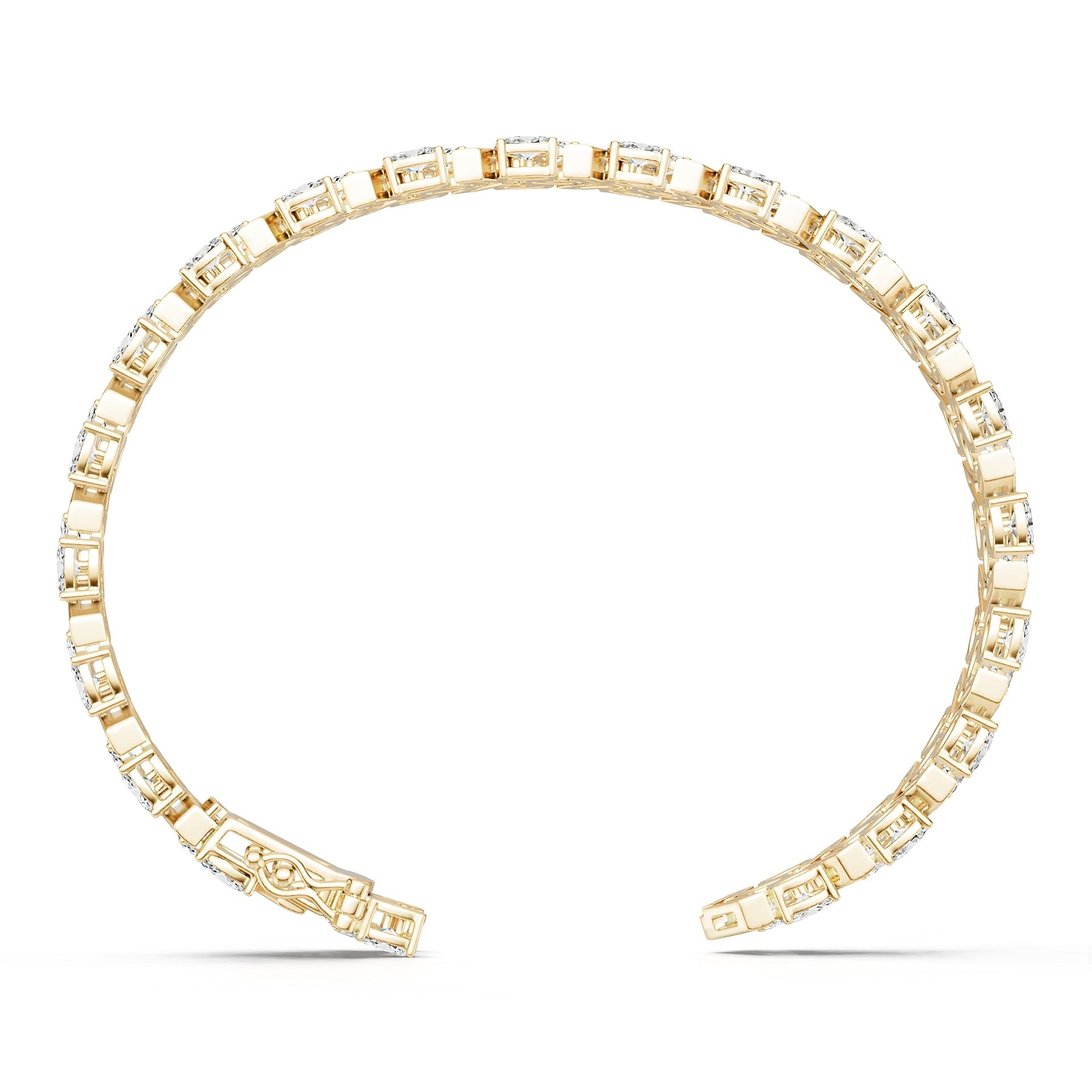 14K Gold Semi Mount Bracelet Setting Oval Ov 5x3mm Syz Jewelry