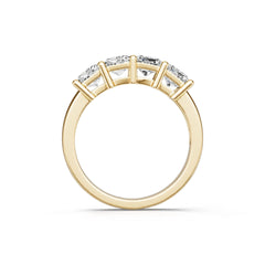 10K Gold Semi Mount Ring Setting Emerald Em 5x5mm Syz Jewelry