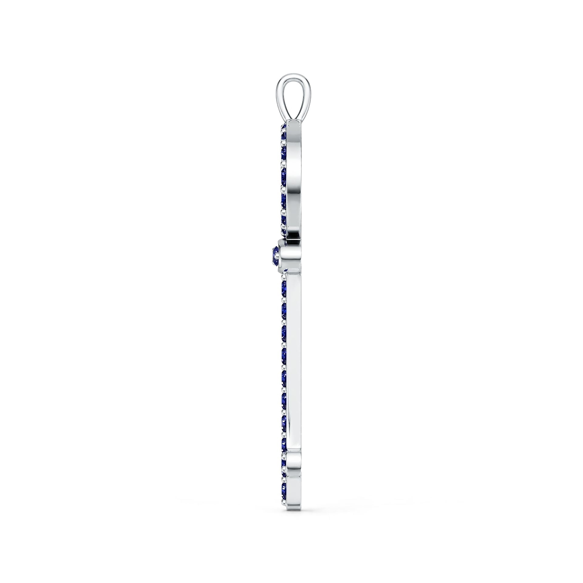 Sterling Silver Semi Mount Pendant Setting Round Rd DHJ