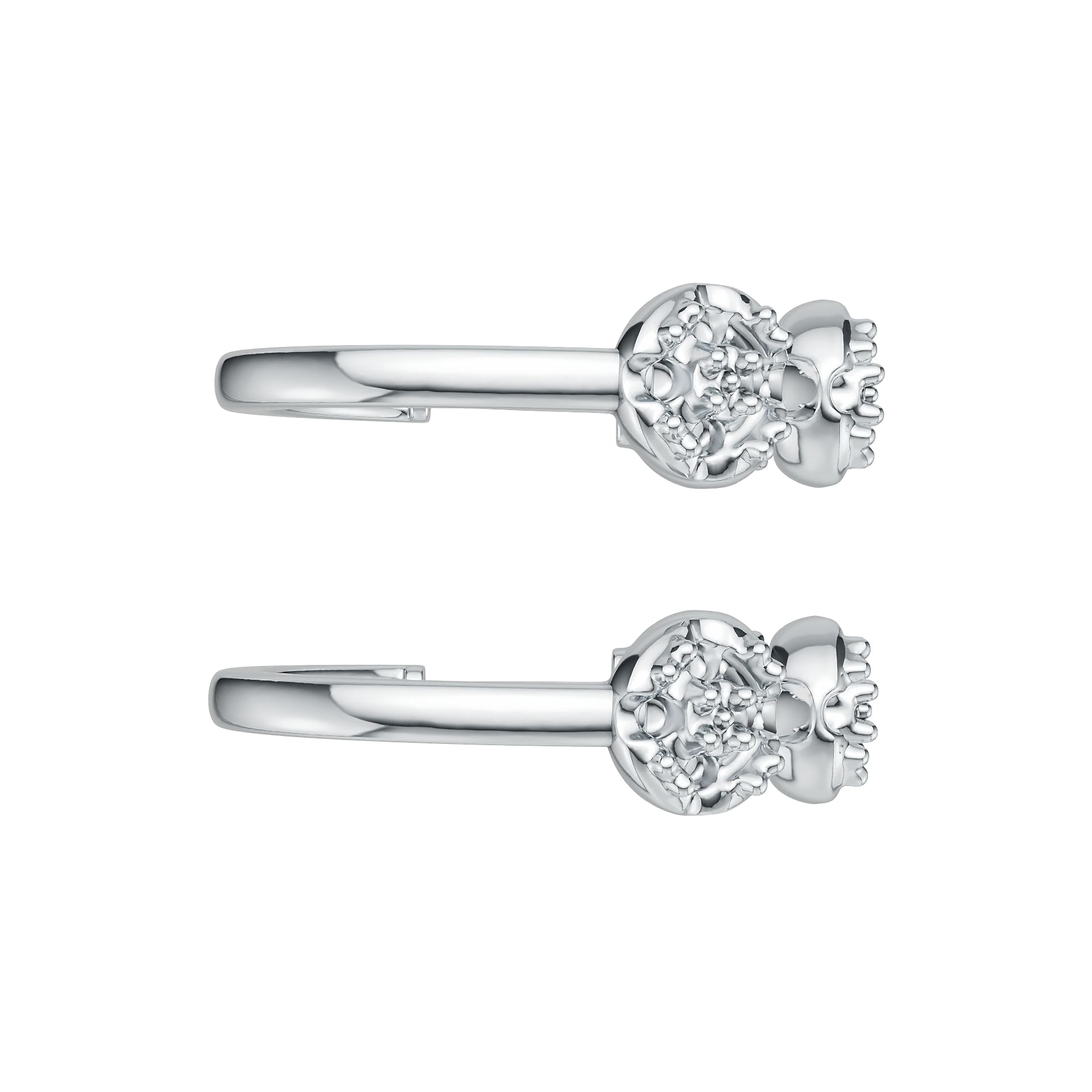 14K Gold Semi Mount Earrings Setting Round Ro 6x6mm Syz Jewelry