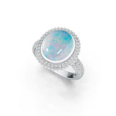 Sterling Silver Semi Mount Ring Setting Oval OV 12X10mm DHJ