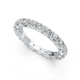 Sterling Silver Semi Mount Ring Setting Oval OV 4X3mm Eternity Band Ring DHJ