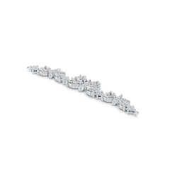 18K Gold Semi Mount Tennis Bracelet Setting Marquise MQ 6X3mm 5X2.5mm 4X2mm Diamond Accent DHJ