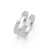 Sterling Silver Semi Mount Earrings Setting Round RD 2x2mm DHJ