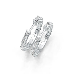 Sterling Silver Semi Mount Earrings Setting Round RD 2x2mm DHJ