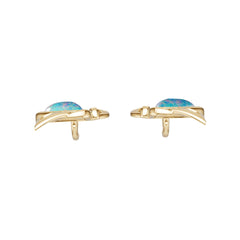 10K Gold Semi Mount Earrings Setting Round Ro 11x9mm Syz Jewelry