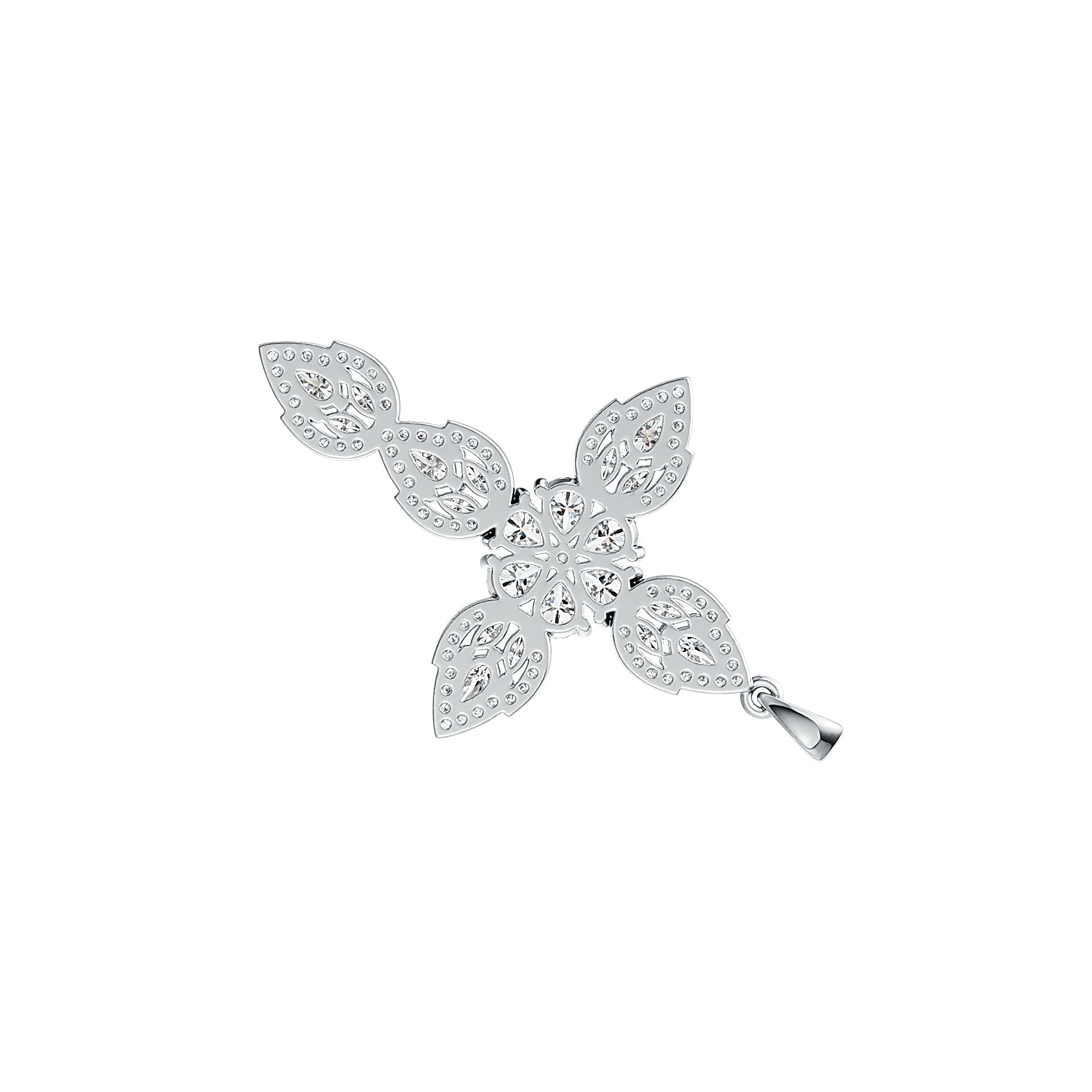 10K Gold Semi Mount Pendant Setting Pear PE 5X4mm PE 5X3mm MQ 4X2mm Moissanite Accent DHJ