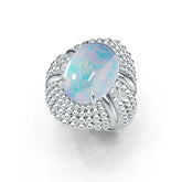 Sterling Silver Semi Mount Ring Setting Oval OV 16x12mm Cabochon Syzjewelry