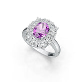 Sterling Silver Semi Mount Ring Setting Oval OV 9X7MM Halo Syzjewelry