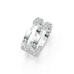 Sterling Silver Semi Mount Earrings Setting Oval OV 4X3mm DHJ