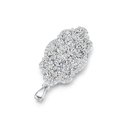 Sterling Silver Semi Mount Pendant Setting Oval OV 6X4mm DHJ