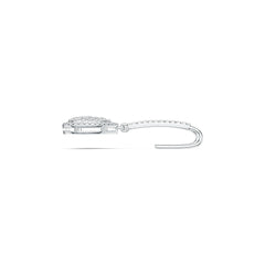 10K Gold Dangling Earrings with White Topaz or Moissanite Moissanite Accent DHJ