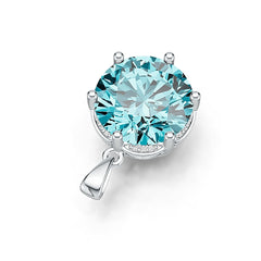 Sterling Silver Semi Mount Pendant Setting Round RD 15.5mm DHJ