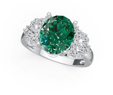 Sterling Silver Semi Mount Ring Setting Oval OV 11X9MM Syzjewelry